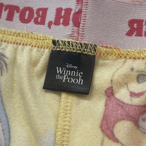 Winnie the Pooh yellow Womans Pj pants size 3XL soft elastic with pockets - Picture 3 of 5